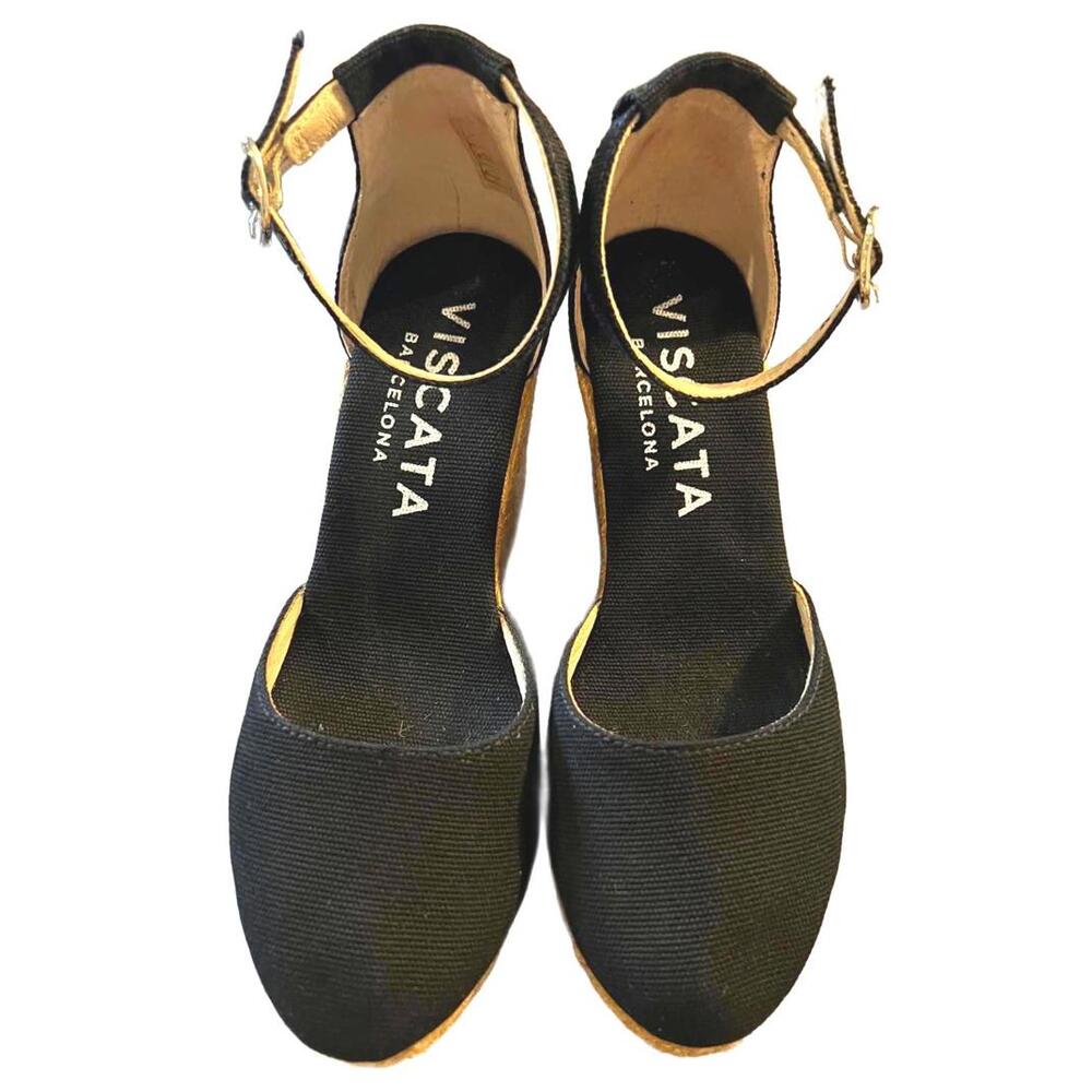 Handcrafted Viscata Barcelona Canvas Wedges|Mediterranean Chic Aesthetic | US 5 - Picture 5 of 7